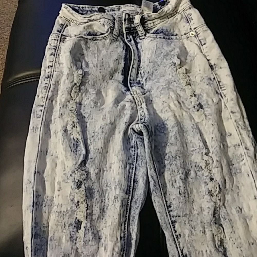 Blue jean Stone wash pants